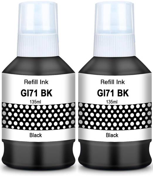 Salty GI71 Refill ink Compatible For G2020,G2021,G2060,G3020,G1020 Printers (2Pcs) Black Ink Bottle