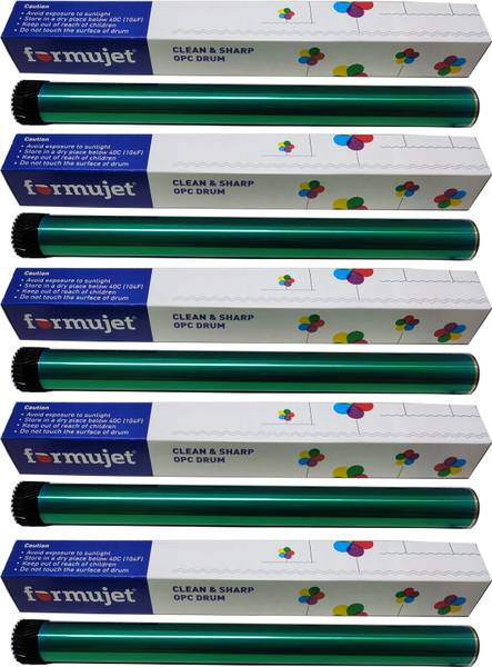 Formujet 12A OPC Drum Green Compatible for HP 12A, Canon 303, Fx9 Toner Cartridge Refilling - Set of 5 Pc Black Ink Toner