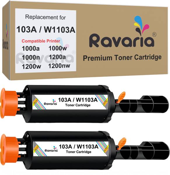 Ravaria 103A / W1103A Toner Reload Kit for 1000a, 1000w, 1000n, 1200a, 1200w, 1200nw Black Ink Toner