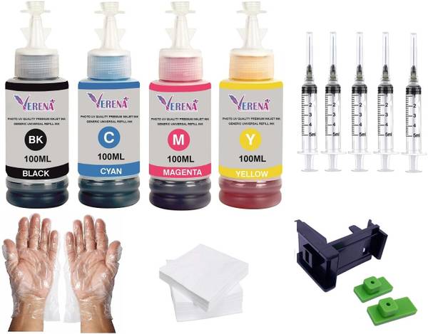 verena INK For Canon Printers Kit CL 99 57 98 44 741 And PG 810 47 88 89 740 745 45 Black + Tri Color Combo Pack Ink Cartridge