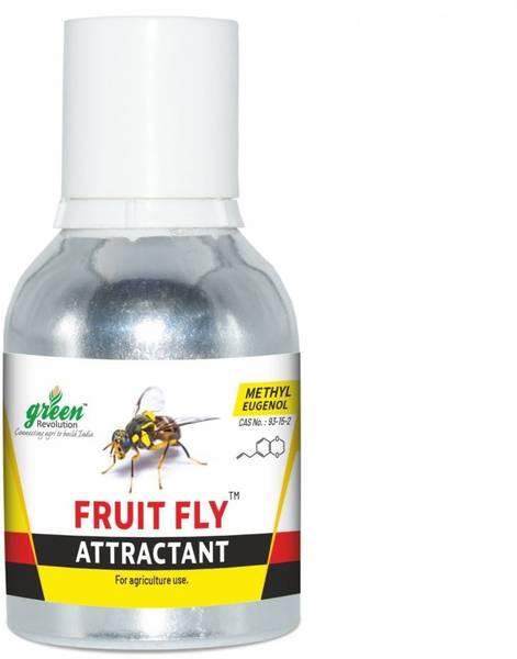 Green Revolution Fruit Fly Attractant (Methyl Eugenol Liquid) for Bactrocera Species, Pack of 2.