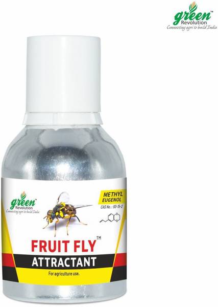 Green Revolution Fruit Fly Attractant (Methyl Eugenol Liquid) for Bactrocera Species, Pack 25ml.