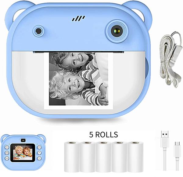 Prime Assure instant photo print camera Instant Photo Print Camera for Kids Children Polaroid Camera, 48MP Mini Printer Instant Camera