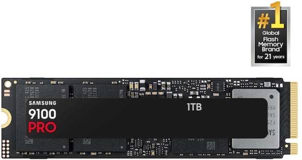 Samsung 9100 Pro 1 TB Desktop Black PCIe NVMe Internal Solid State Drive (SSD) (MZ -VAP1T0BW)