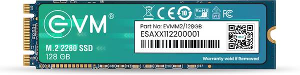 EVM M.2 (2280) SATA 128 GB Desktop, Laptop, All in One PC's Black SATA III Internal Solid State Drive (SSD) (M2/128 GB)