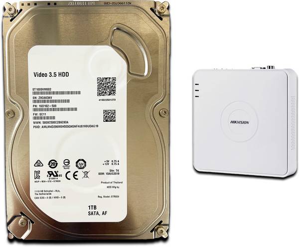D25 Video 1TB Hard Disk for HIKVISION DS-7104HGHI-K1 4 Channel HD DVR 1 TB Surveillance Systems Internal Hard Disk Drive (HDD) (1TB Hard Disk for CCTV...