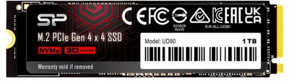 Silicon Power UD90 1 TB Desktop Black PCIe NVMe Internal Solid State Drive (SSD) (SP01KGBP44UD9005)