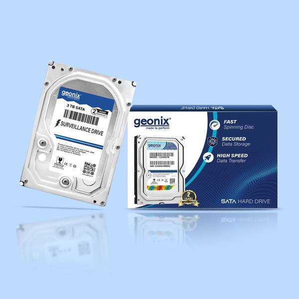 GEONIX sata 3000 GB Surveillance Systems Internal Hard Disk Drive (HDD) (3tb)