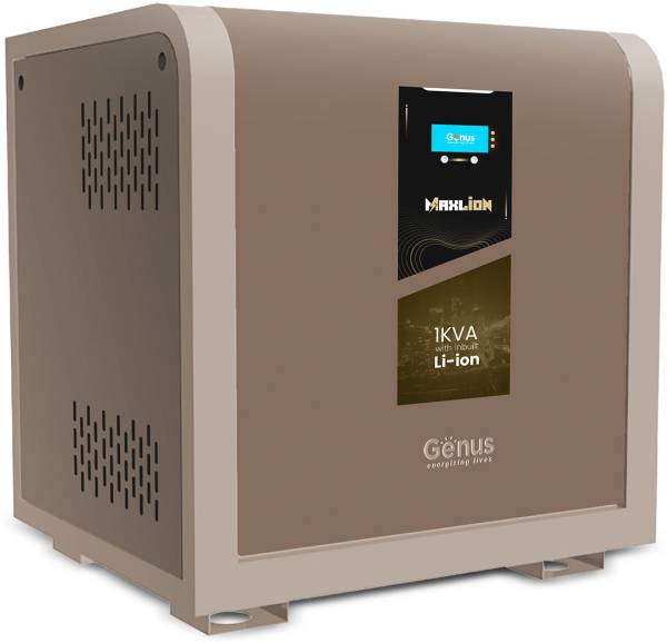 Genus Maxilion 1000 VA Inverter with Integrated 1280Wh Lithium-Ion Sealed Inverter Battery
