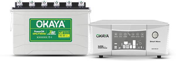 OKAYA OPSJT17048 With QSW 1175 Tubular Inverter Battery