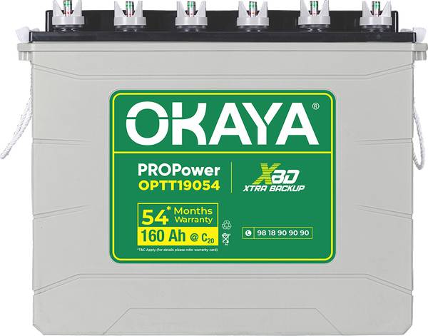 OKAYA OPTT19054 Tubular Inverter Battery