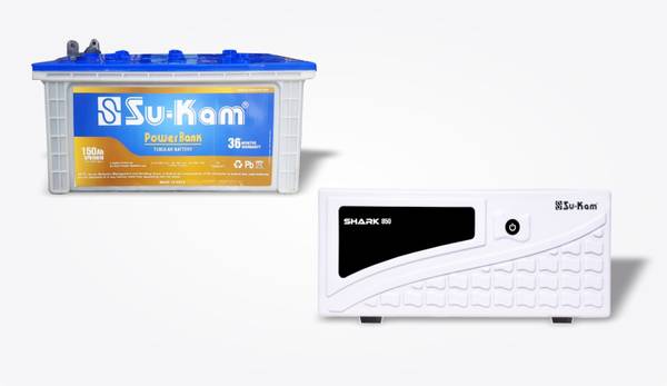 Su-Kam SPB15018 With Shark Digital 850 Tubular Inverter Battery