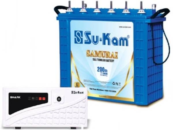 Su-Kam TT20036 With Shark 1450 Tubular Inverter Battery