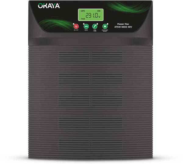 OKAYA ATSW 6650 48V Advanced True Sine Wave; 6100 VA, Inverter for Home, Office & Shops, Pure Sine Wave Inverter