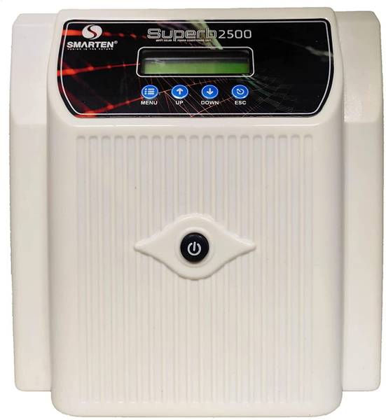 Smarten Superb 2500VA 2.5kVA 24 V 50 A MPPT Solar PCU Inverter (White & Black) Pure Sine Wave Inverter