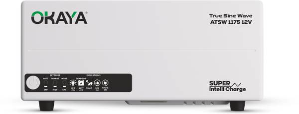 OKAYA ATSW 1175 12V Okaya Advanced True Sine Wave; VA Rating: 925 VA / 12V; 740 Watt Pure Sine Wave Inverter