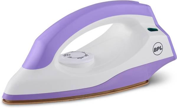 BPL BDIS0041 Adjustable Temperature Setting Heating Up Light Cool Touch Plastic Body 1000 W Dry Iron