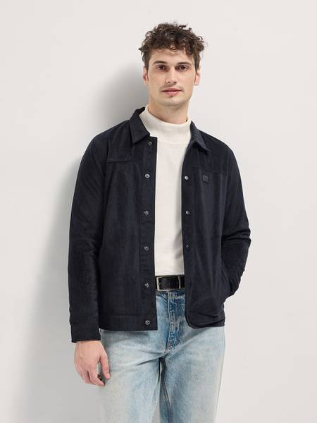 THE BEAR HOUSE Full Sleeve Self Design Men Jacket