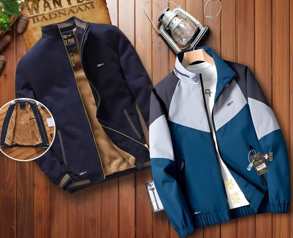FUTSE PENO Full Sleeve Solid, Colorblock Men Jacket