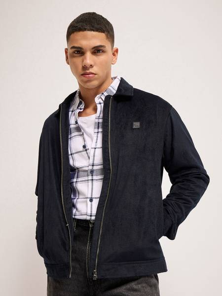 THE BEAR HOUSE Full Sleeve Self Design Men Jacket