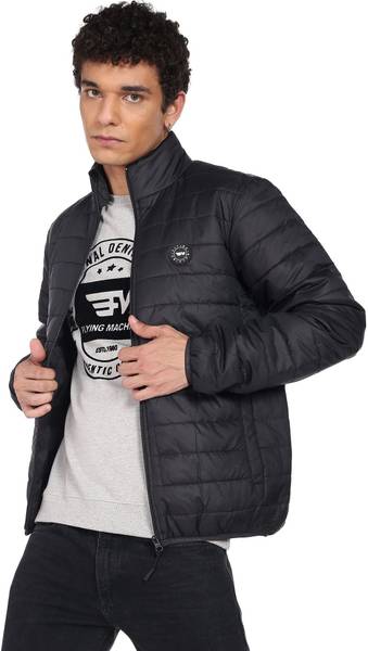 Flying machine full sleeve solid men's jacket sales