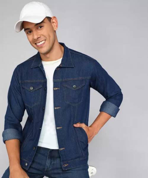 METRONAUT Full Sleeve Solid Men Denim Jacket