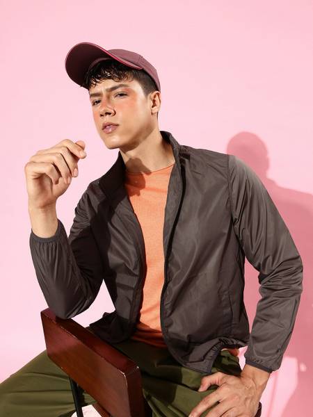 Roadster full sleeve outlet solid men's jacket