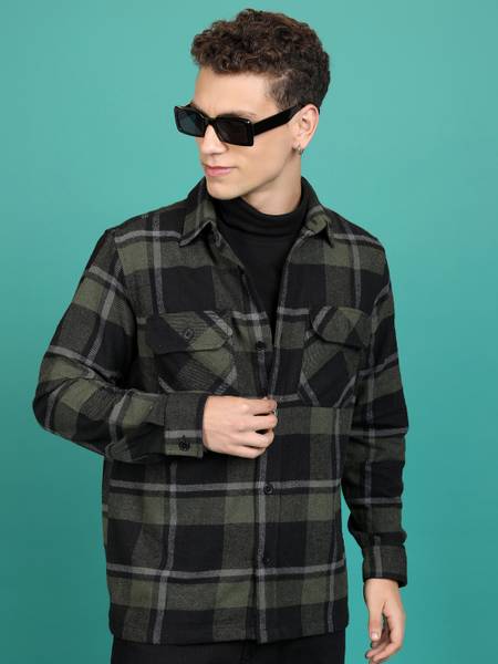HIGHLANDER Full Sleeve Checkered Men Jacket
