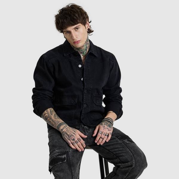 Snitch Full Sleeve Solid Men Jacket