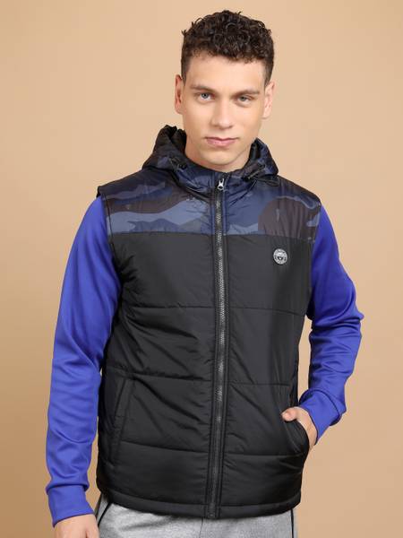 HIGHLANDER Sleeveless Self Design Men Jacket