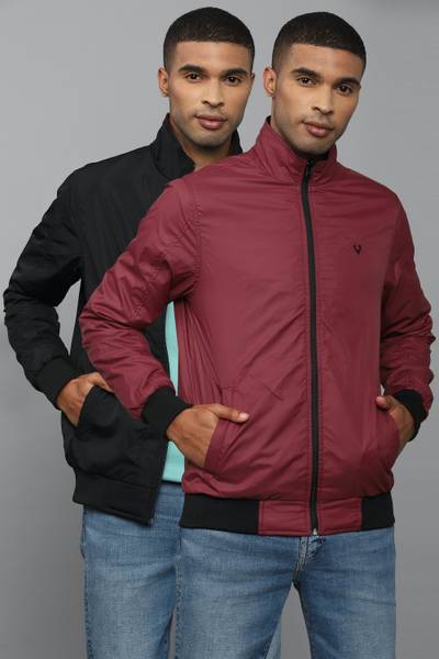 Allen solly full 2025 sleeve solid men's jacket