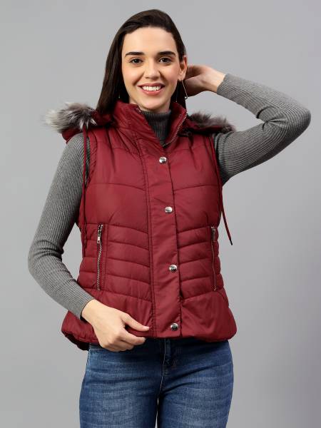 CANTABIL Sleeveless Solid Women Jacket