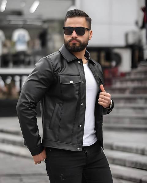 Moody Looks Full Sleeve Solid Men Jacket