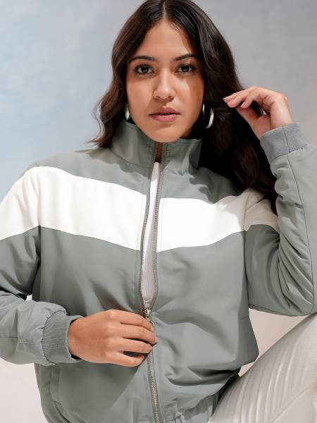 Tokyo Talkies Full Sleeve Colorblock Women Jacket