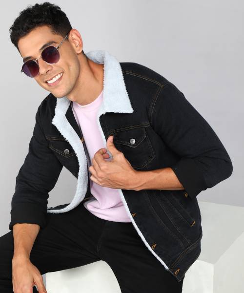 Full sleeve solid men's denim jacket store