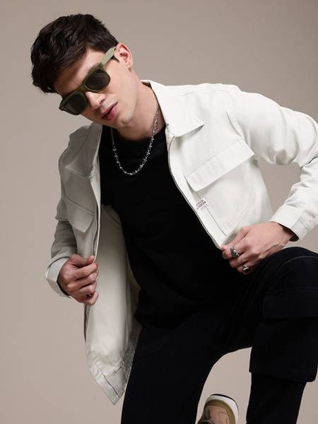WROGN Full Sleeve Solid Men Jacket