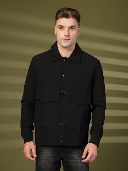 CHKOKKO Full Sleeve Self Design Men Jacket