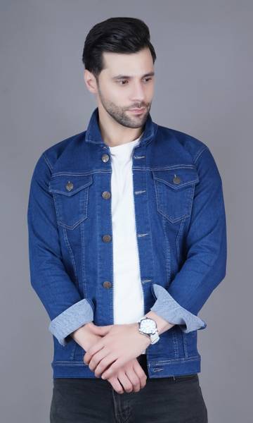 METRONAUT Full Sleeve Solid Men Denim Jacket