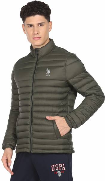 Us polo assn full shop sleeve solid men's jacket