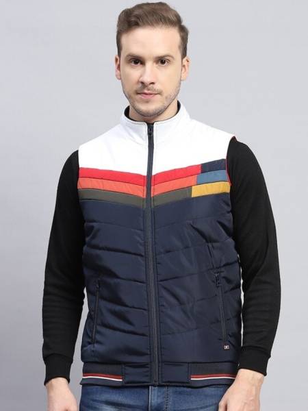 MONTE CARLO Sleeveless Self Design Men Jacket