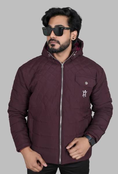 Allons-Y Let's go Full Sleeve Solid, Checkered Men Jacket