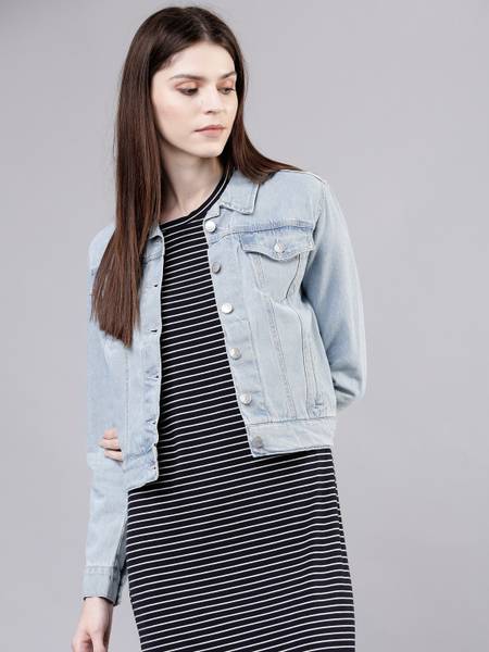 Tokyo Talkies Full Sleeve Washed Women Jacket