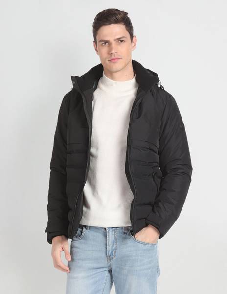 Arrow sport full discount sleeve solid men's jacket