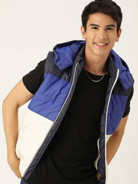 Mast & Harbour Sleeveless Colorblock Men Jacket