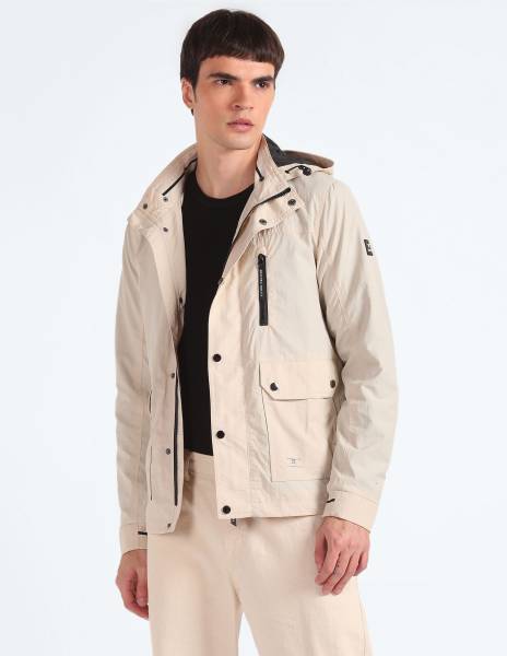 FLYING MACHINE Full Sleeve Solid Men Jacket