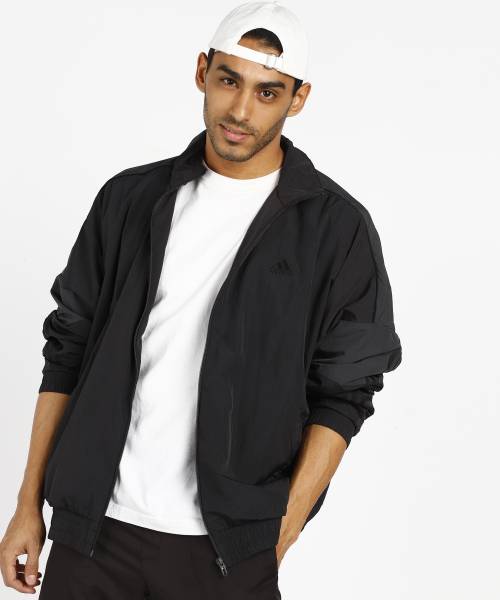 Adidas full sleeve solid men's jacket clearance