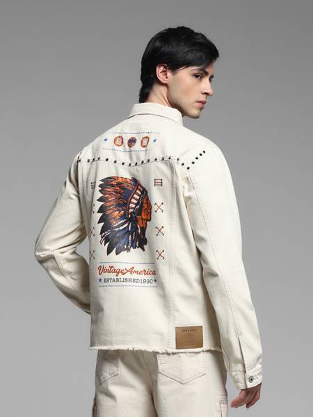 JACK & JONES Full Sleeve Printed Men Jacket