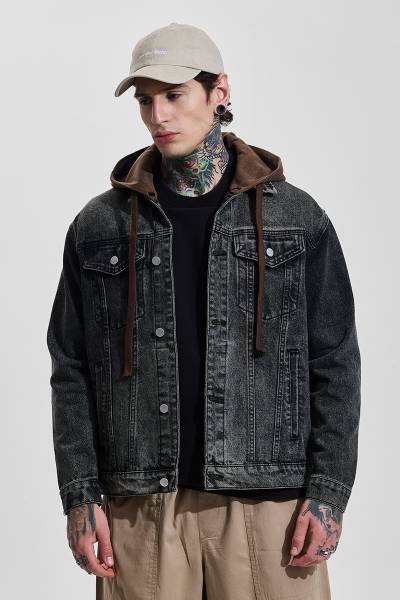 Snitch Full Sleeve Washed Men Jacket