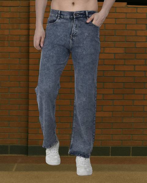 METRONAUT Loose Fit Men Dark Grey Jeans