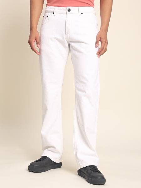 Roadster Boot-Leg Men White Jeans